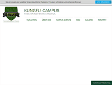 Tablet Screenshot of kungfu-campus.com